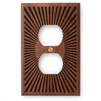 Sunburst Outlet Plate 3-pack