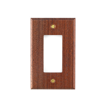 Natural Wood Walnut Light Switch and Outlet Plate Covers